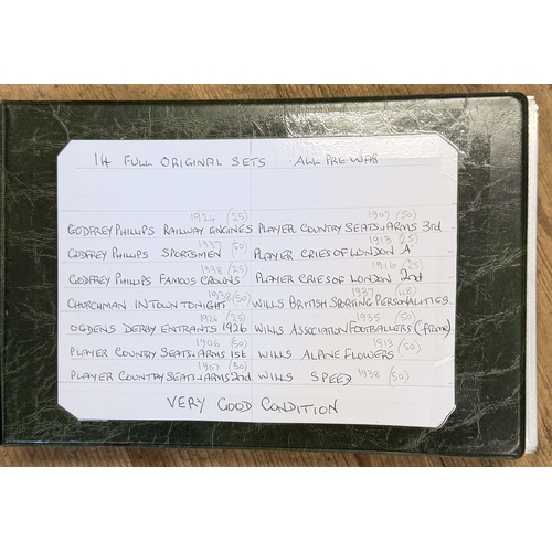 33 - 14 full sets prewar cigarette cards
