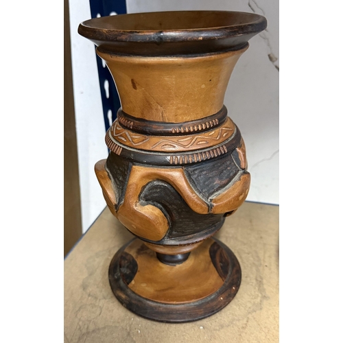 36 - Wooden vase