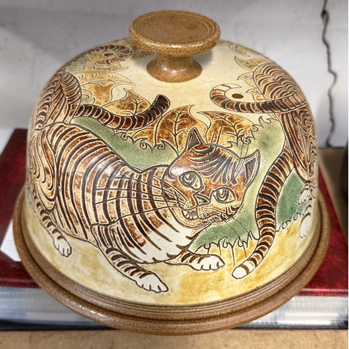 39 - Pottery cheese dish
