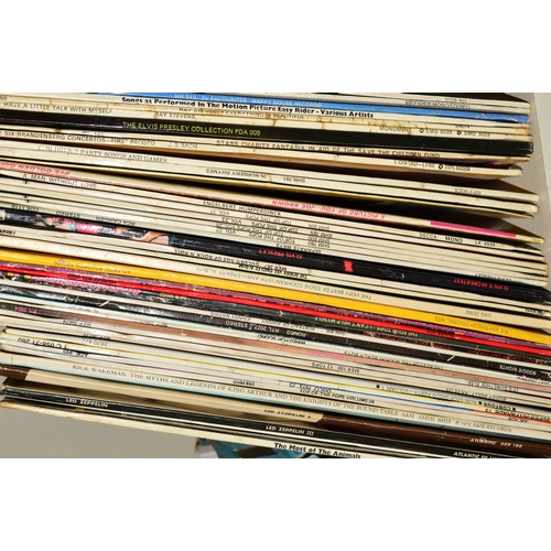 419 - A COLLECTION OF OVER FORTY L.P'S AND ONE HUNDRED SINGLES, including a 2nd pressing of Led Zeppelin I... 