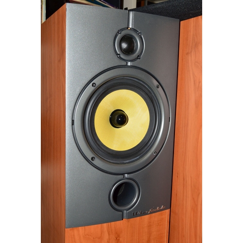 446 - A PAIR OF WHARFDALE 8.3 AND FLOOR STANDING SPEAKERS, in working order