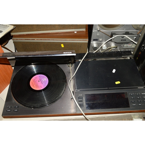 449 - A BANG AND OLUFSEN BEOCENTRE 5000, fitted with a MMC20E cartridge, a Thorens TD150 Turntable (no ton... 