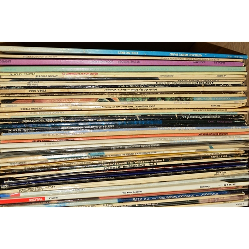 458 - TWO BOXES CONTAINING ONE HUNDRED L.P'S AND SINGLES, artists include The Chilites, Jackson 5, The Bea... 