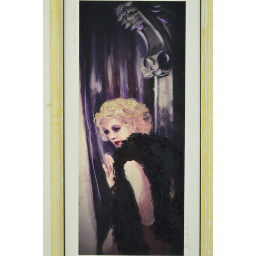 506 - LAWRENCE LLEWELYN-BOWEN 'THE FEATHER BOA', a limited edition print 396/495, signed and titled in pen... 