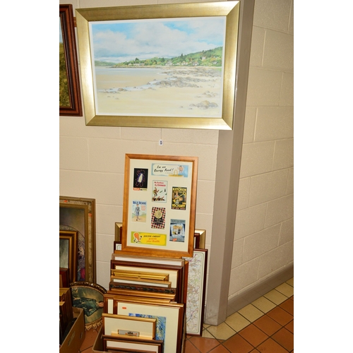 634 - A QUANTITY OF PICTURES AND PRINTS etc, to include five framed Vincent van Gogh prints, a coastal oil... 