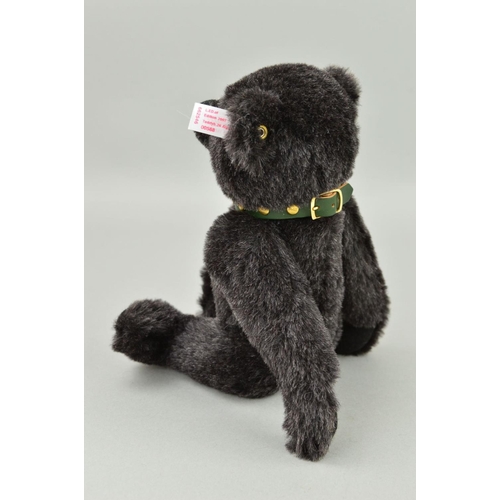 AN UNBOXED STEIFF BLACK ALPACA COLLECTORS BEAR, 'Jack', No.662546