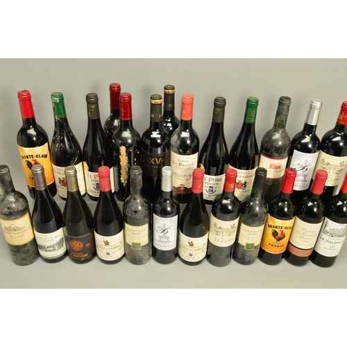 473 - TWENTY FIVE BOTTLES OF FRENCH RED WINE, generally Vin de Pays standard or a little above but with a ... 