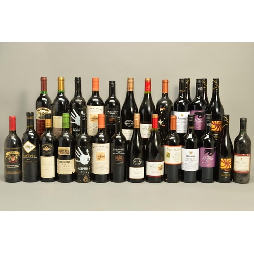 479 - TWENTY SEVEN BOTTLES OF RED WINE, from Australia and South Africa, including Wolf Blass, The Folly, ... 