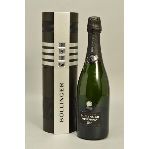 481 - A BOTTLE OF BOLLINGER CHAMPAGNE 'JAMES BOND 007 2002 BRUT', commemorating the 50th Anniversary of th... 