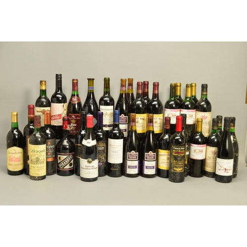 487 - THIRTY FOUR BOTTLES OF WINE, from Southern France, Spain and the New World to include five bottles o... 