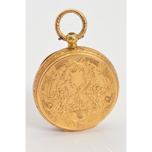 63 - AN EARLY 20TH CENTURY 9CT GOLD WALTHAM POCKET WATCH AND ALBERT CHAIN, pocket watch measuring approxi... 