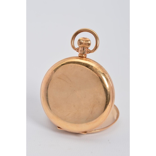 80 - A 9CT GOLD FULL HUNTER POCKET WATCH, signed Rolex, Birmingham 1932, 9ct dust cover, case number 2383... 