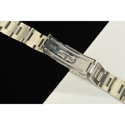 94 - A ROLEX 19MM STEEL OYSTER BRACELET, serial number 78350 (new condition)