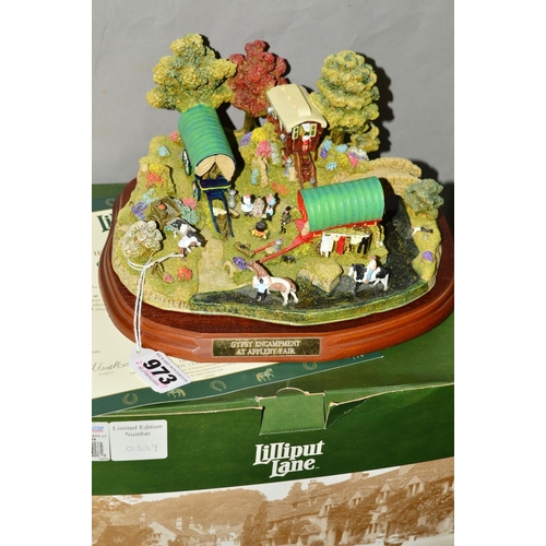 A BOXED LIMITED EDITION LILLIPUT LANE SCULPTURE 'Gypsy Encampment