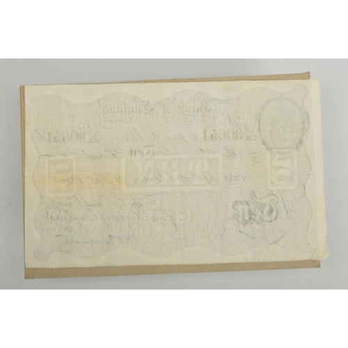 315 - A BANK OF ENGLAND TEN POUNDS BANKNOTE, K.O. Peppiatt 19th September 1938 L112 London