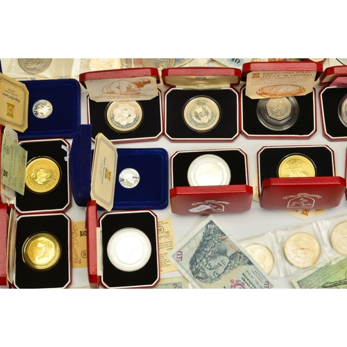 356 - A SHOE BOX OF MOSTLY ISLE OF MAN COINAGE, to include many silver proofs E.G, 1980 Stagecoach, 1979 D... 