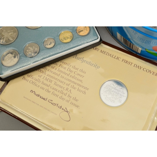 357 - A TIN AND SHOE BOX OF A LARGE AMOUNT OF 20TH CENTURY COINAGE, to include proof sets Belize 1974, Bar... 