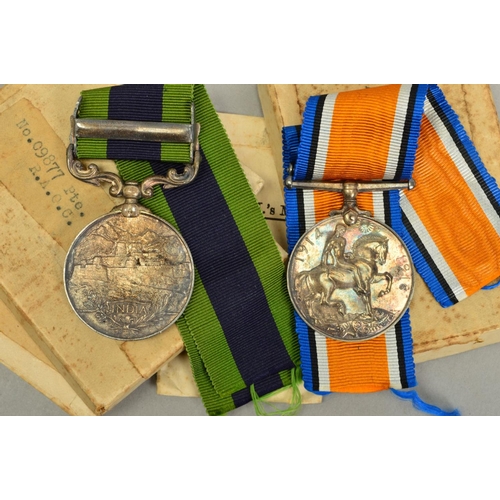 373 - A WWI BRITISH WAR MEDAL, in its original box of issue correctly named to 09877 A/Cpl A Coombs, Army ... 