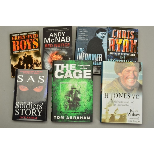 439 - FIFTEEN BOOKS OF MILITARY INTEREST, SAS, Gulf War, Falklands War, titles by Chris Ryan, Andy McNab, ... 