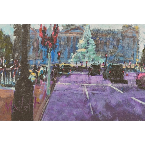 560 - TIMMY MALLETT (BRITISH CONTEMPORARY) 'CELEBRATING ON THE MALL' a limited edition London Cityscape pr... 