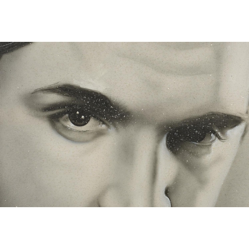 587 - PAUL KARSLAKE (BRITISH CONTEMPORARY) 'ELVIS PRESLEY II' a portrait of the singer, signed lower right... 