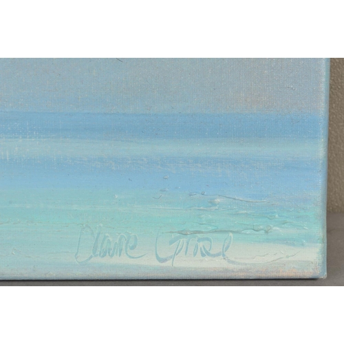 592 - CLAIRE GROSE (BRITISH CONTEMPORARY) 'EVENING LIGHT OVER BRIGHTON PIER', signed bottom right, acrylic... 