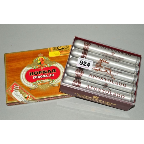 hirschsprung tobacco TWO BOXES OF CONTINENTAL CIGARS, consisting of one box of ten A.M.  Hirschsprung & Sonner Apostolado'