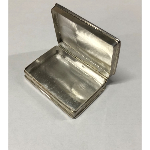 139 - A PILL BOX, of rectangular outline with transfer to the lid depicting three nude women, stamped 925,... 