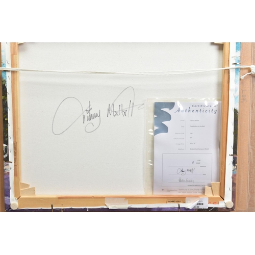 411 - TIMMY MALLETT (BRITISH CONTEMPORARY) 'CELEBRATING ON THE MALL' an artist proof print 19/20, signed v... 