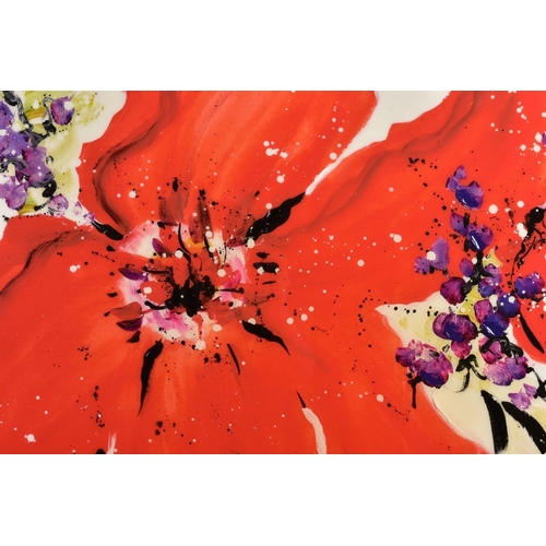 423 - DANIELLE O'CONNOR AKIYAMA (CANADIAN 1957) 'JOURNEY 1' a limited edition print on canvas of stylised ... 