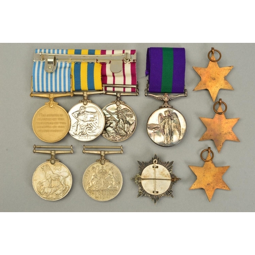 127 - TWO GROUPS OF MEDALS BELIEVED TO BE FROM MEMBERS OF THE SAME FAMILY, the first group 1939-45, Burma,... 