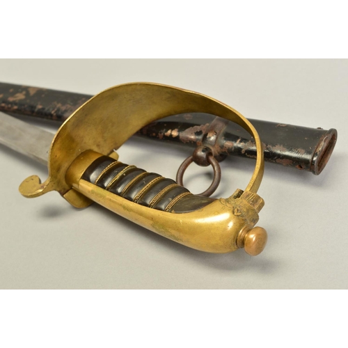 137 - A 20TH CENTURY PATTERN INFANTRY SWORD, with both the blade and handguard marked with peculiar almost... 