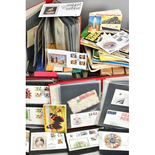 172 - A HUGE COLLECTION OF COVERS AND STAMPS, in two large boxes, one small box and three large bags, coll... 