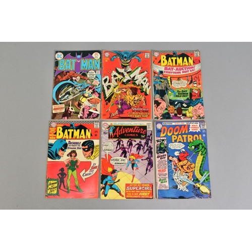 196 - VARIOUS COMICS, to include Batman, volume 1, issue 181, (first appearance of Poison Ivy), Doom Patro... 