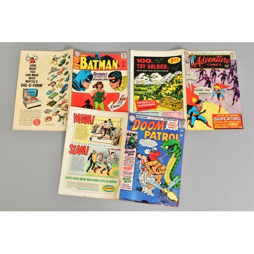 196 - VARIOUS COMICS, to include Batman, volume 1, issue 181, (first appearance of Poison Ivy), Doom Patro... 