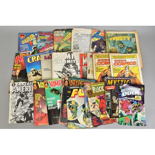 199 - VARIOUS COMICS, to include a copy of Captain America, volume 1, issue 9 (four boxes) (list available... 