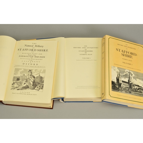 202 - STAFFORDSHIRE INTEREST, comprising Stebbing Shaw, The History & Antiquities of Staffordshire, two vo... 