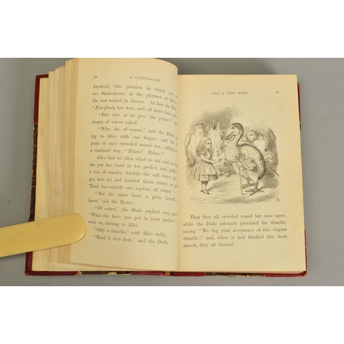 206 - CAROL, LEWIS, 'Alice's Adventures in Wonderland', twentieth thousand, (1870), bound with 'Through Th... 