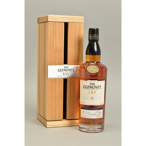 356 - THE GLENLIVET XXV SINGLE MALT SCOTCH WHISKY, a 25 Year Old which has been aged in first fill Oloross... 