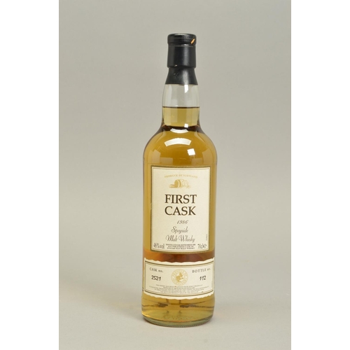 359 - FIRST CASK 1986, a 21 Year Old Speyside Malt Whisky, distilled at the Glen Elgin Distillery on the 1... 