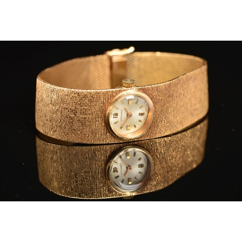 57 - A MID TO LATE 20TH CENTURY LADIES LONGINES WATCH, a round case measuring approximately 20mm in diame... 