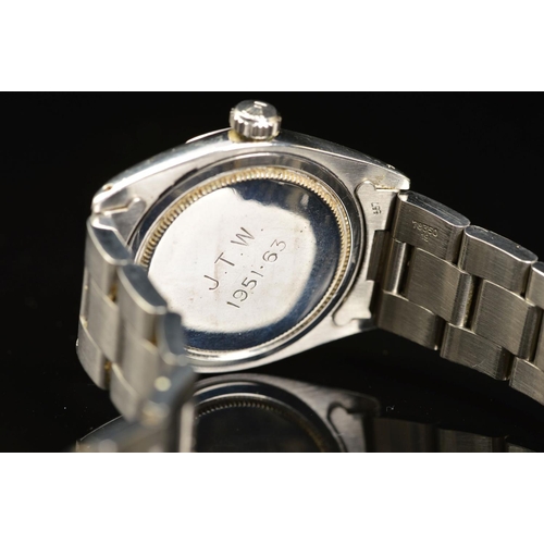 71 - A 1960'S ROLEX OYSTER ROYAL PRECISION WRISTWATCH, deteriorating cream dial with arrow and baton mark... 