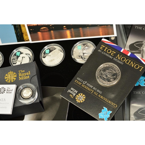 73 - ROYAL MINT CELEBRATION OF BRITAIN SILVER PROOF PART SETS, to include a tenth ounce 2010 boxed silver... 