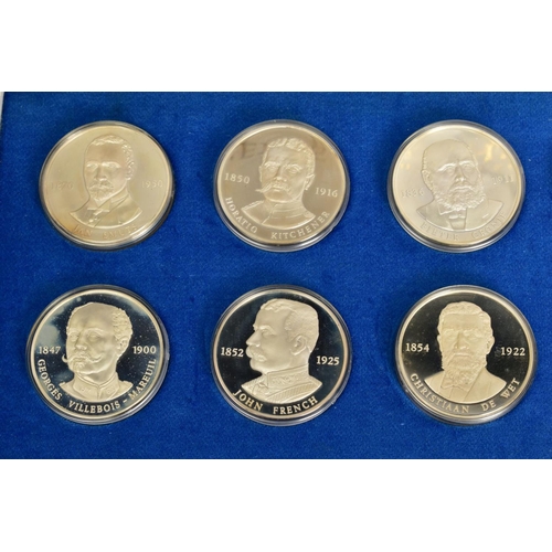 81 - A SOUTH AFRICAN MINT SILVER PROOF MEDALLION COLLECTION, of twelve 40 gram sterling silver medallions... 