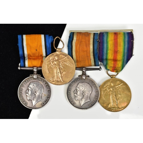180 - FOUR BRITISH CAMPAIGN WWI MEDALS to include a British War Medal 1914-18 and the Allied Victory Medal... 