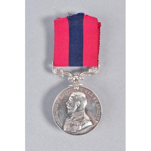 260 - A GEORGE V DISTINGUISHED CONDUCT MEDAL, appears un-named but has been erased as a partial '4' is vis... 