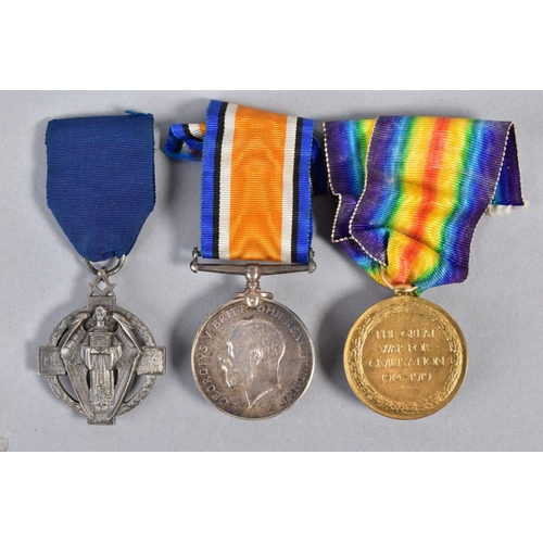 263 - A WWI PAIR OF BRITISH WAR & VICTORY MEDALS, named to M-295818 Pte W A Hill, Army Service Corps, toge... 