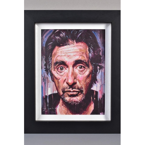 405 - ZINSKY (BRITISH CONTEMPORARY) 'AL PACINO II', a limited edition print of the movie star 4/25, signed... 