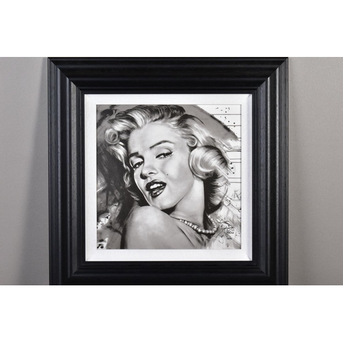 407 - JEN ALLEN (BRITISH 1979) 'MARILYN MONROE', a limited edition monochrome print of the iconic movie st... 