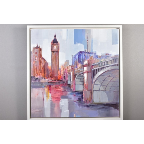 432 - DAVID ESCARABAJAL (SPANISH 1974) 'BIG BEN, LONDON', an impressionist cityscape, signed bottom left, ... 